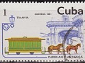 Cuba - 1981 - Transport - 1C - Multicolor - Cuba, Transportation - Scott 2420 - Old Tram Horse Carriages - 0